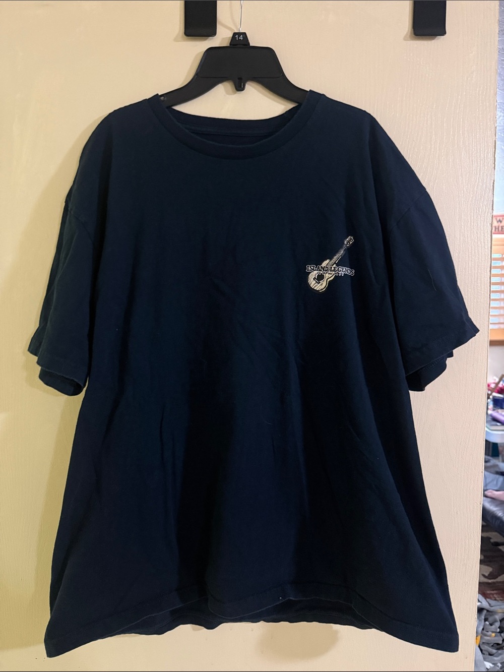 Men's Dark Navy Short-Sleeve Guitar Logo Tee